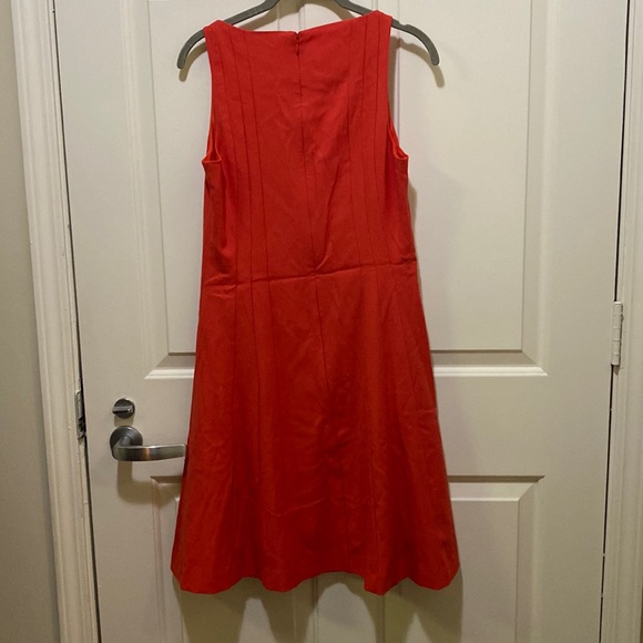 NWT Banana Republic Coral Pleated Dress - Picture 2 of 10